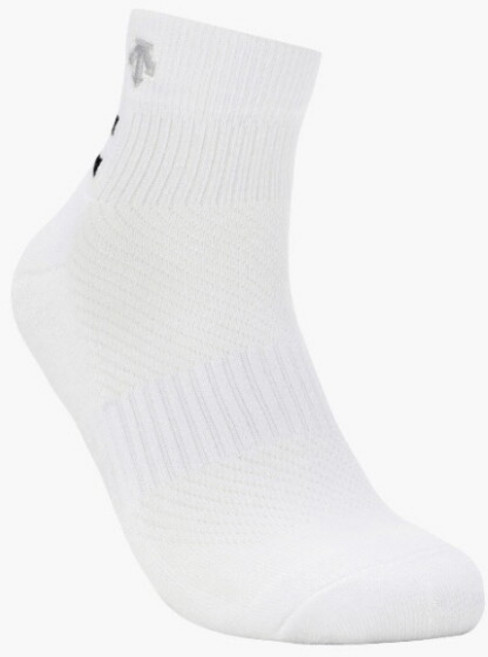 [데상트 골프] 데상트골프양말 VQA DR12MFSO12-BWTG 남성 기본 자수 중목 삭스 / Bright White