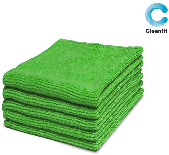 크린핏 경편 극세사 손걸레 40x40, 경편(초록), 5개