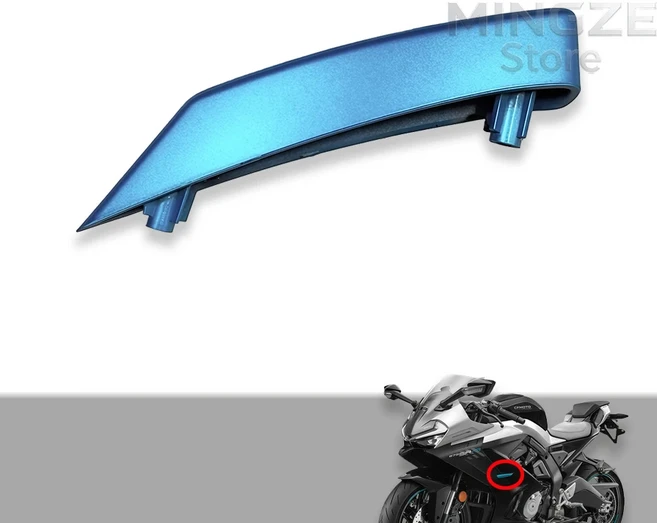 [호환] 모터사이클 오리지널 고정 윙 좌우 장착 시트 슬라이더 CFMOTO 675SR CF650-10 675sr, 01 A Left Blue, 01 China Mainland