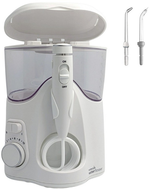 Waterpik WF-21 沖牙機 雙機組 桌上型 手持式 1年有限保固, WP150拆售含2噴頭-夾鏈袋包裝, 白, WP150
