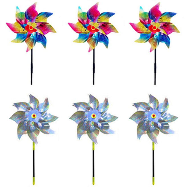 ODC 비둘기 조류 퇴치 바람 개비 6개 세트