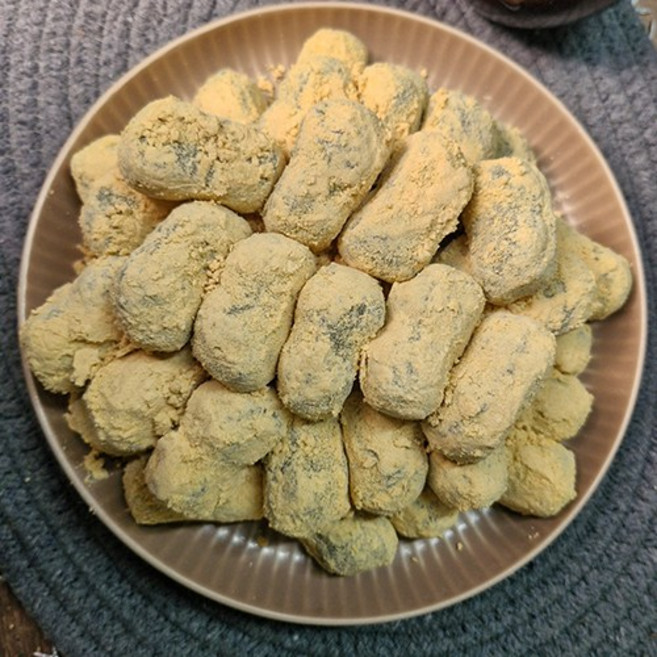 효담원 옛날쑥인절미 국내산쌀 굳지않는떡 어른간식 아침식사대용, 18g, 50개