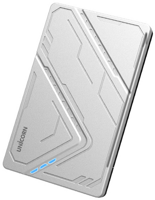 유니콘 USB3.1 케이블포함 2.5인치 외장하드케이스 원터치슬라이드조립 HDD-300V, 1