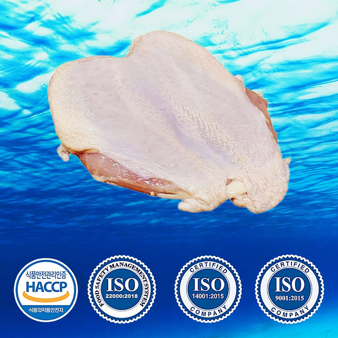 1등급 냉장 생 닭가슴살 껍질포함 동해 청정수 염지, 1개, 3kg