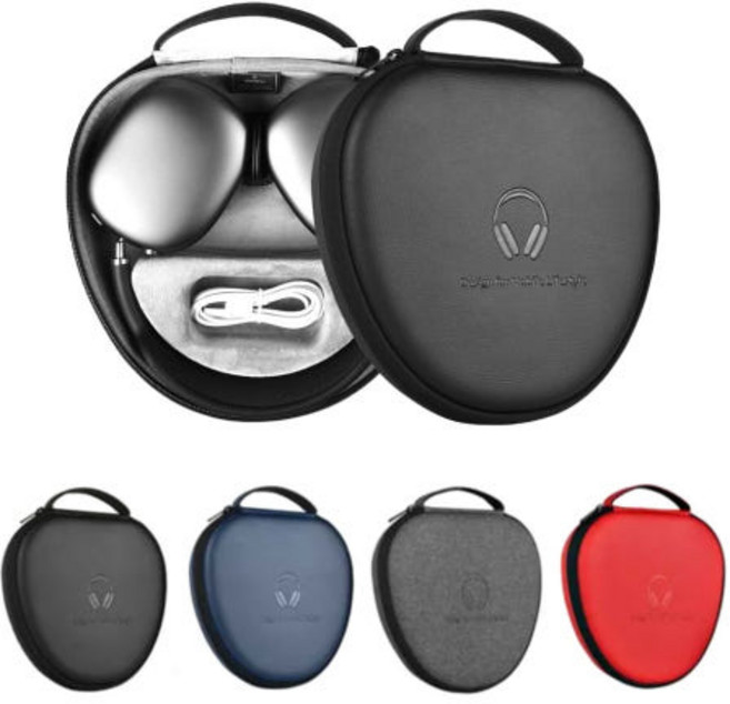 WIWU 에어팟맥스 스마트 케이스 자동절전 충격방지 파우치 생활방수 스크래치 보호, 뉴 에어팟맥스 슬림 그레이, 그레이