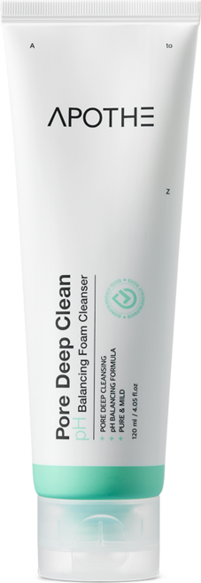 아포테 포어 딥 클린 pH 밸런싱 폼 클렌저 120ml, 1개