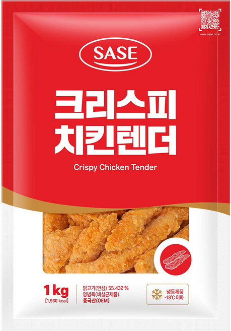 사세 크리스피 치킨텐더, 1개, 1kg