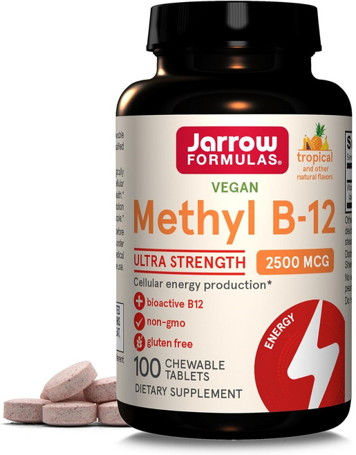 재로우 메틸 B-12 2500mcg 츄어블 타블렛, 100개입, 1개, 100정