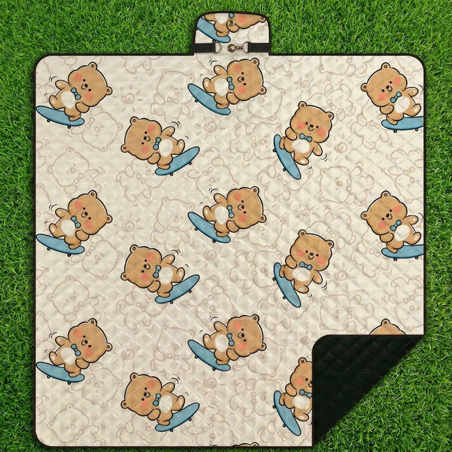 두꺼운 업그레이드 피크닉매트 방수 방습 내마모 캠핑 돗자리 휴대용 대형, 스타일C