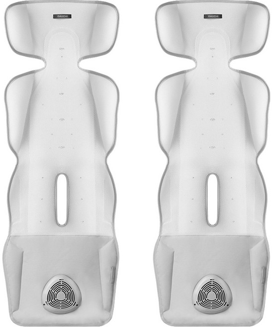 다이치 에어포켓2 공기청정 유모차 쿨시트, 화이트, 2개