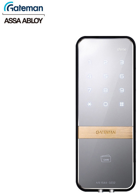 게이트맨 샷시문용도어락 번호키 패션문 샤인-S, A지역 설치의뢰(+40000원)