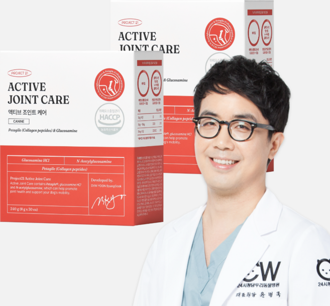 프로젝트21 액티브 조인트 케어 (강아지 관절 영양제), 2박스, 뼈/관절강화, 30회분
