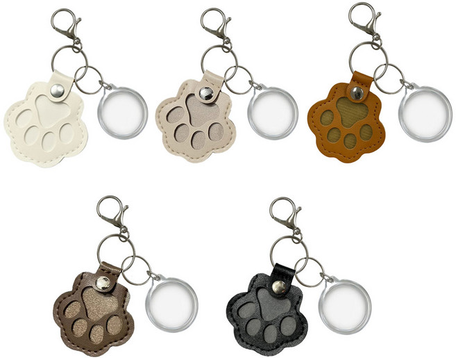 구름상회 반려동물 추억보관 털 보관 미니 포토 키링 열쇠고리, 다크브라운, 1개