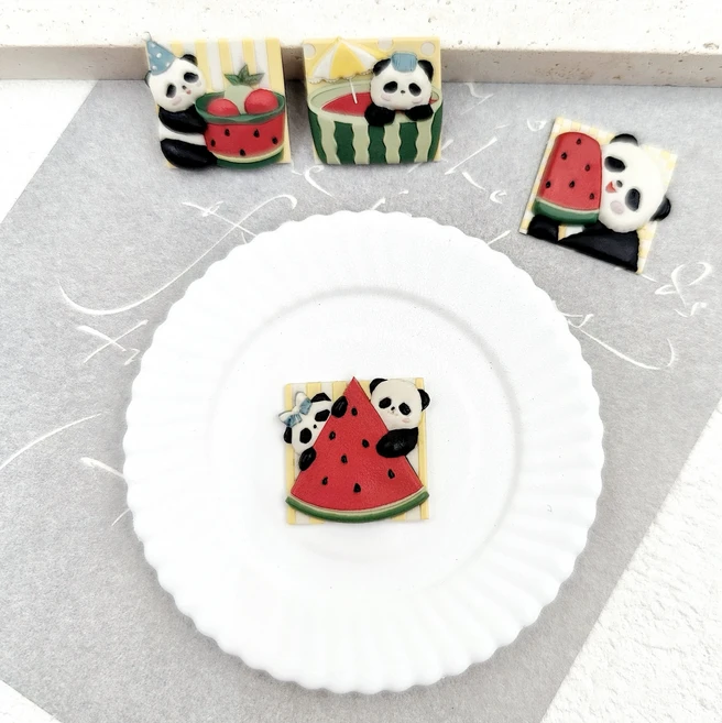 3D 엠보싱 레트로 왁스 도장 스탬프 곰 천사 악마 소녀 구리 헤드 봉투 청첩장 GUI20230718, 32 7