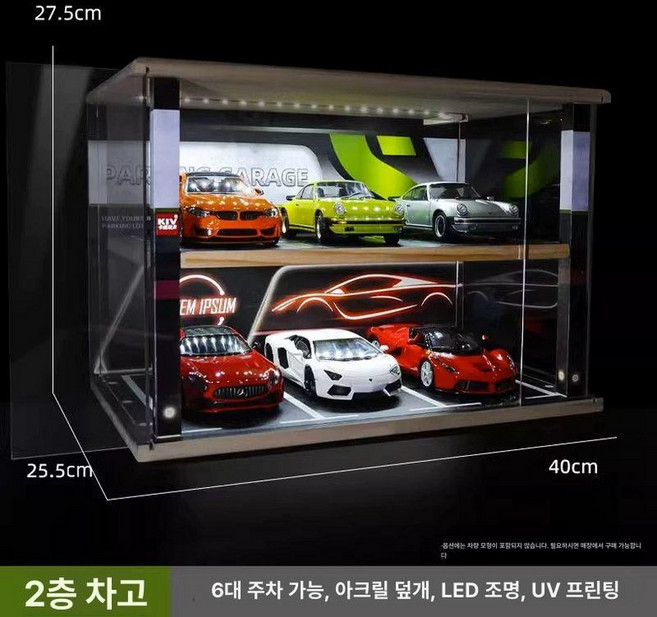 미니카 진열장 인형 장난감 전시 케이스 투명 보관함, 1개