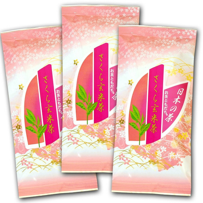 일본 벚꽃녹차 현미차 100g X 3봉지세트 은은한 벚꽃 향기, 3봉지 세트, 3개, 1개입
