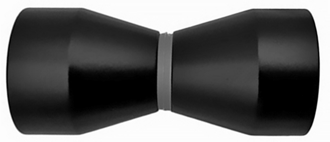 리빙로드 샤워부스 유리문 양면 손잡이 (C타입), 1개, 블랙