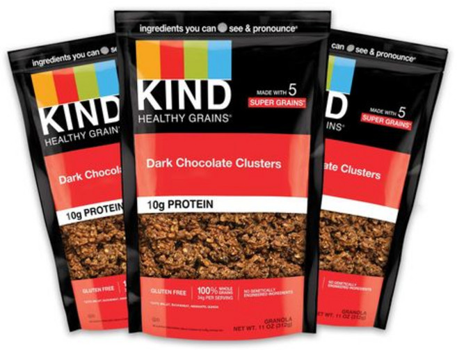 카인드 헬시 그레인 클러스터 다크 초콜릿 그래놀라 프리 KIND Healthy Grains Clusters Dark Chocolate Granola Gluten Free, 312g, 1개