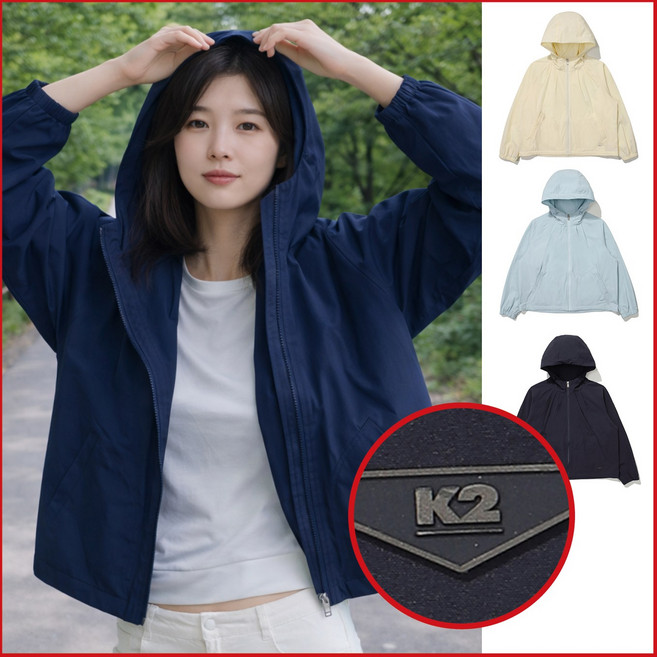 K2 수지광고 여성 봄여름 얇은 바람막이 자켓