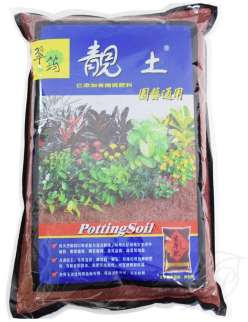 翠筠 靚土 室內植物專用土 栽培土 培養土 泥炭土 植栽土 觀葉植物 乾淨無味, 6L, 1袋