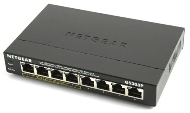 NETGEAR 넷기어 GS308P 기가 8포트 POE 스위칭허브, 1개
