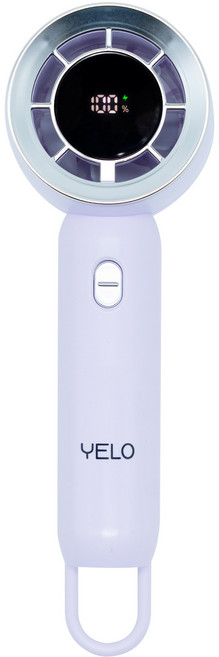 [역대급성능] 1단부터 100단까지 YELO LCD 초경량 BLDC 손선풍기 에어리, 퍼플