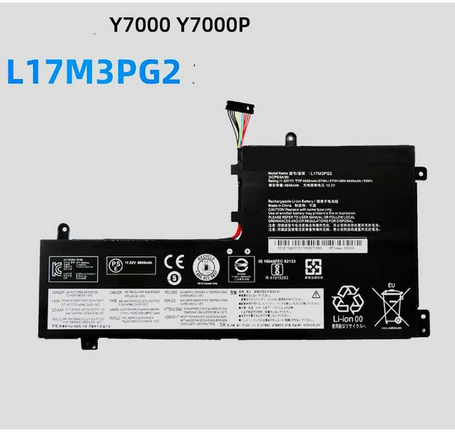레노버노트북 Savior Y7000 Y7000P1060 Y530 Y540 Y730 L17C3PG2 배터리에 적합, 1개, 상품