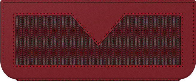 자동차 접착식 가죽 메쉬 수납포켓 틈새 수납함, 레드, 1개