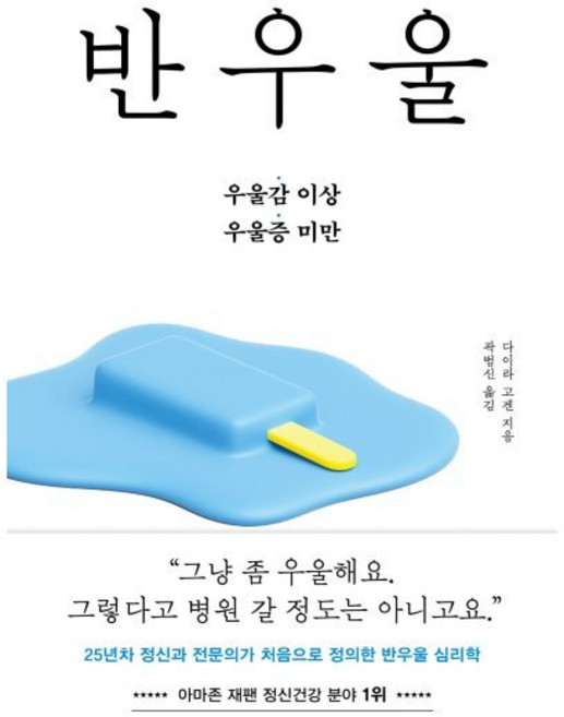 반우울 : 25년차 정신과 전문의가 처음으로 정의한 반우울 심리학, 상세내용 참조