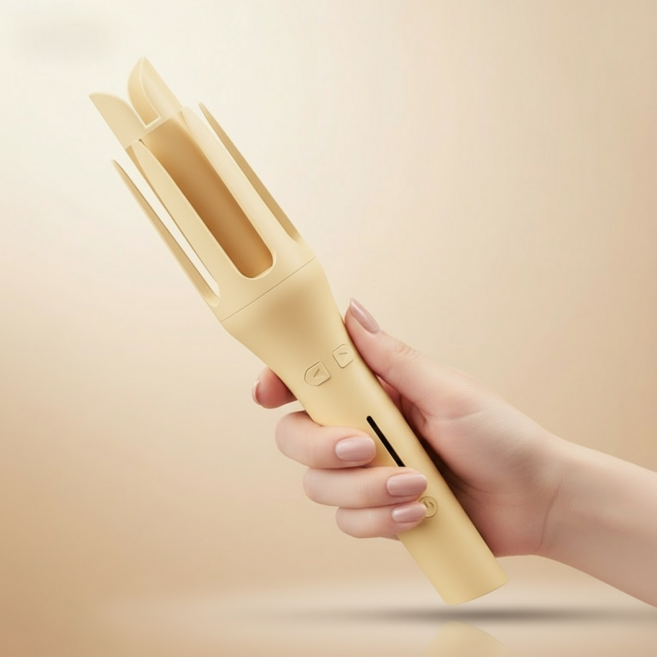 자동고데기 멀티고데기 다기능 웨이브 고데기 물결고데기 32mm, 베이지, DR-118