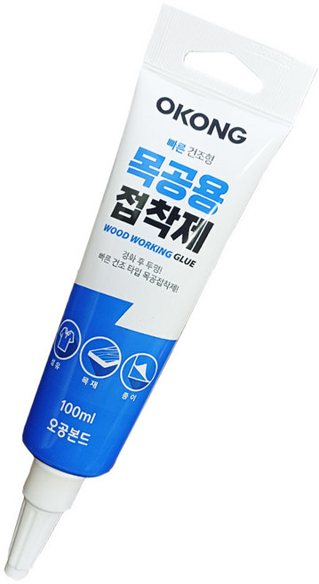 오공 빠른 건조형 목공용 접착제 튜브형 100ml, 1개