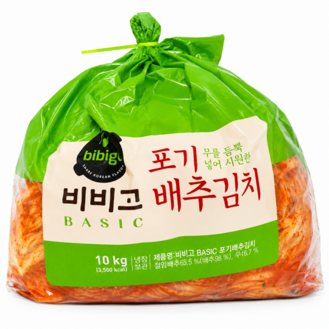 CJ제일제당 비비고 베이직 포기김치10kg, 10kg, 1개
