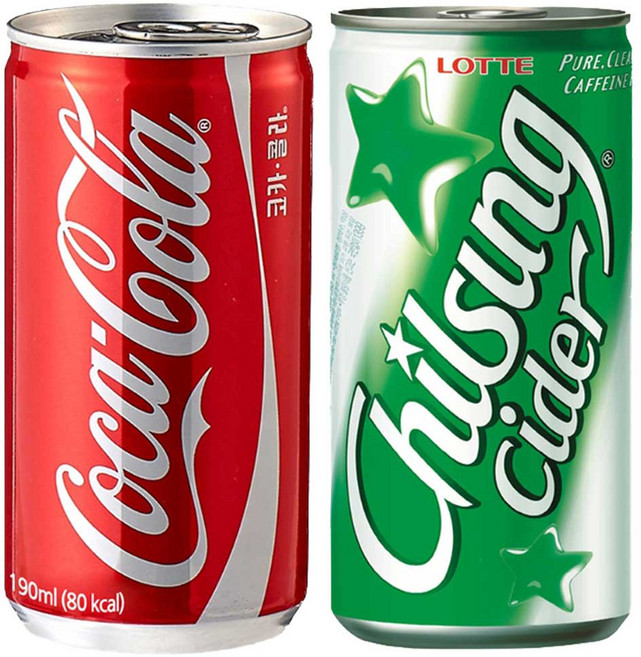 코카콜라 190ml 30입 + 칠성사이다190ml 30입, 60개
