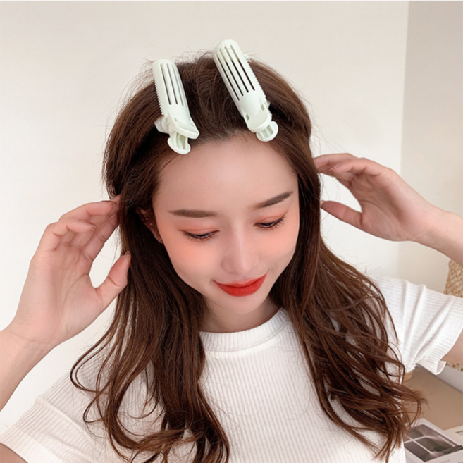 에잇원 뿌리볼륨 헤어롤 집게핀 3P, 2세트, 화이트