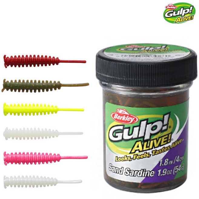 버클리 샌드사딘 4.5cm(1.8인치) 풀치 전갱이 볼락웜, GAJSSS1.8-GL 글로우