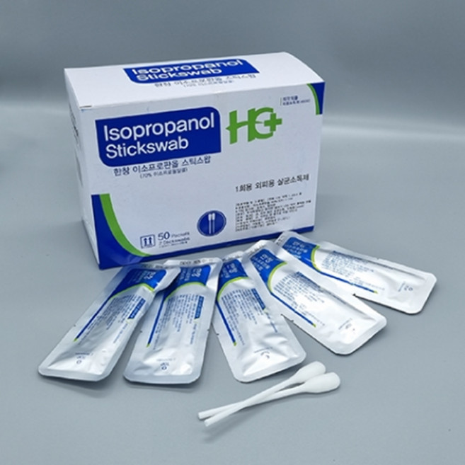 신생아배꼽소독 2p 약 아기배꼽소독 상처소독약 약국알콜스왑 약국알콜솜 알코올스왑 이소프로판올 멸균면봉 알콜솜 스틱스왑, 25개입, 1개