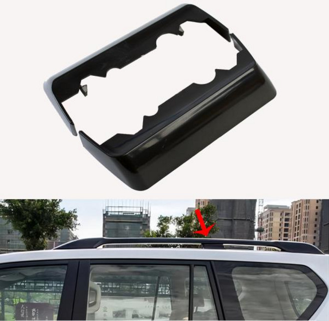 도요타 랜드 크루저 프라도 150 2010-2018 루프 랙 레일 엔드 커버 중앙 보호 뚜껑 쉘 교체 2 개, 한개옵션2, 한개옵션1, 한개옵션0