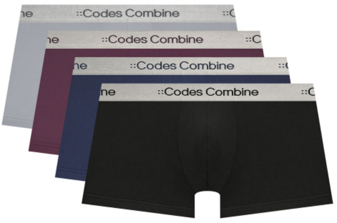 코데즈컴바인 이너웨어 CODES COMBINE INNERWEAR 실버밴드 쉘론 드로즈 4PACK CFMDR191-WLNB 361180