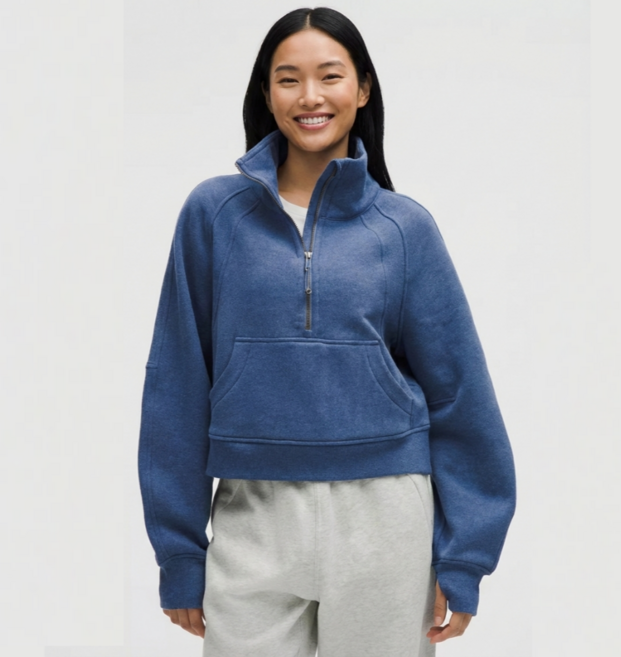 룰루레몬 여성 스쿠바 오버사이즈 퍼널넥 하프집업 맨투맨 하이넥 약기모 루즈핏 LW3IFTS-033101