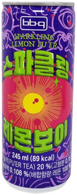 BBQ 스파클링 레몬보이, 30개, 245ml