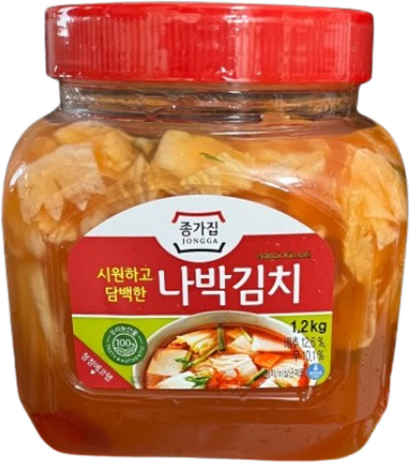 종가 시원하고 담백한 나박김치, 3개, 1.2kg