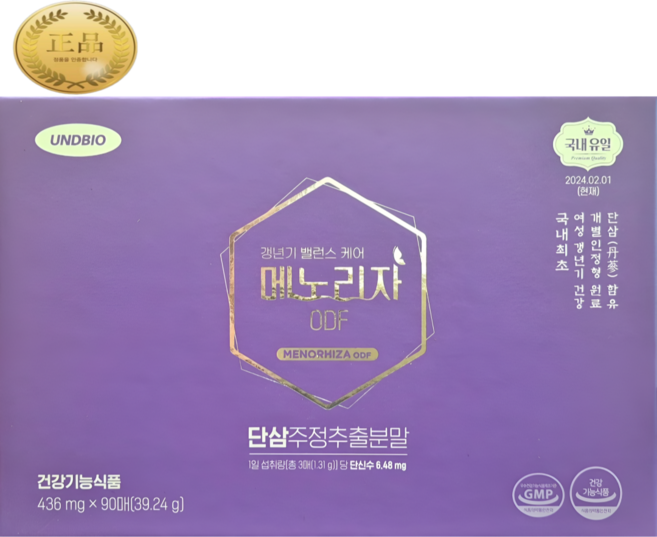 단삼주정추출분말함유 갱년기 밸런스 케어 메노리자 90매 1개월분/갱년기 영양제