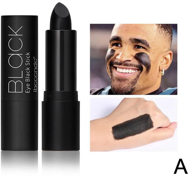 검은 눈 얼굴 바디 페인트 스틱 메이크업 펜 할로윈 코스튬 파티 스포츠 방수 야구 독성 없음 3, 1개