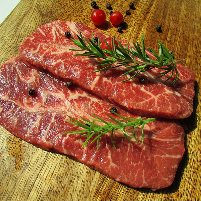 도감푸드 초이스등급 소고기 소갈비살 부채살 살치살 400g, 1개, 부채살 구이용 400g {냉장}