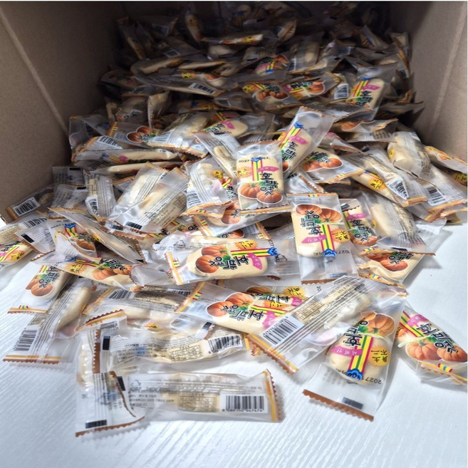 서해안 호박엿 어르신간식 합격엿 소분용 대용량 수능엿 합격기원, 8g, 300개