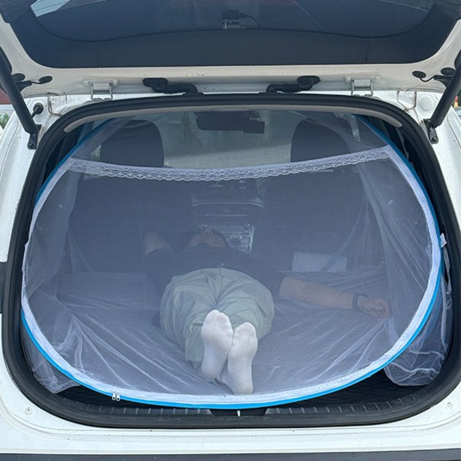 차량용 트렁크 모기장 SUV 차박 텐트 B154