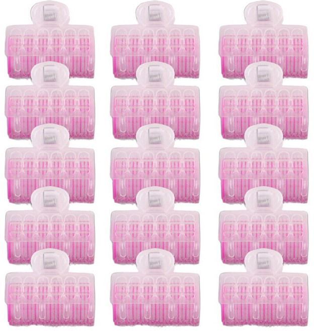 에쉬울프 집게 그루프 대 15개 세트, 핑크, 1세트, 핑크