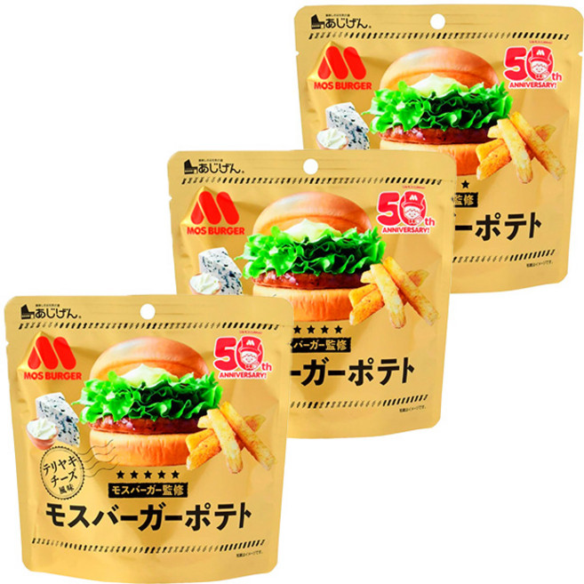 모스버거 포테이토 데리야끼 치즈맛 50g x3개 묶음, 3개