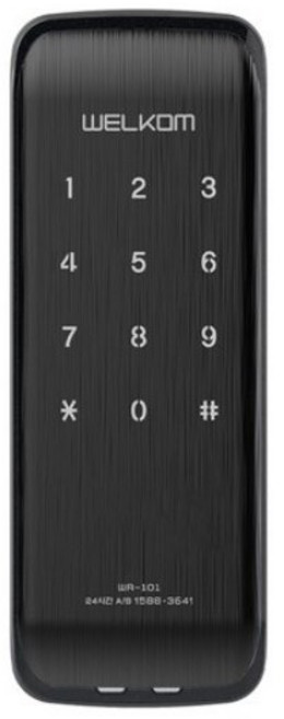 솔리티 웰콤 보조키 손잡이 없음 도어락 비밀번호전용 WR-101, WR-101(스마트도어락), 고객직접설치