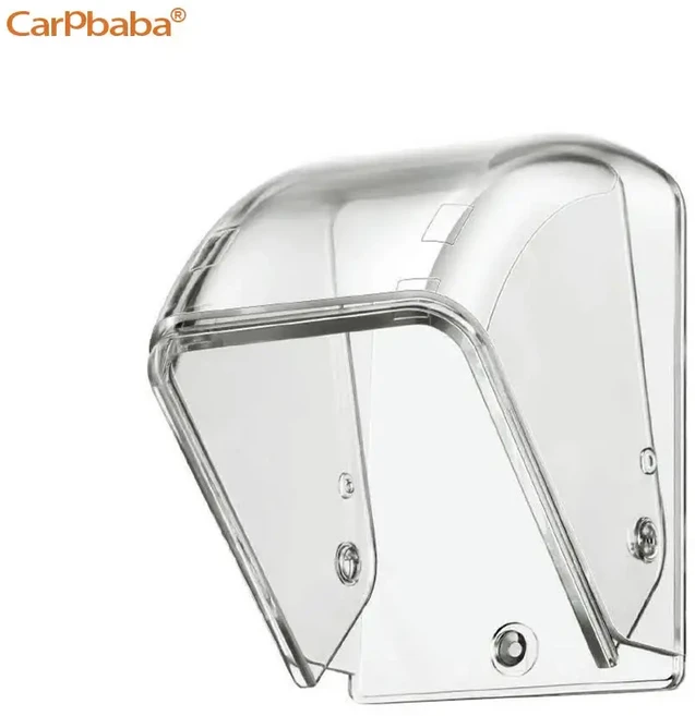 초인종 케이스 레인 커버 무선 용 방수 스마트 링 차임 PC 투명 야외, 01 Transparent